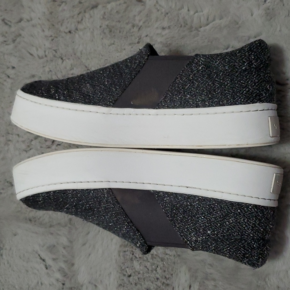 VINCE Warren Tweed like Platform Slip ons Shoes - size 8 - Picture 4 of 13